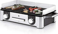 WMF Lono Elektrogrill Tischgrill, 2400 W, 50x28 cm, Edelstahl, Outdoor geeignet, getrennt regulierbare Grillzonen
