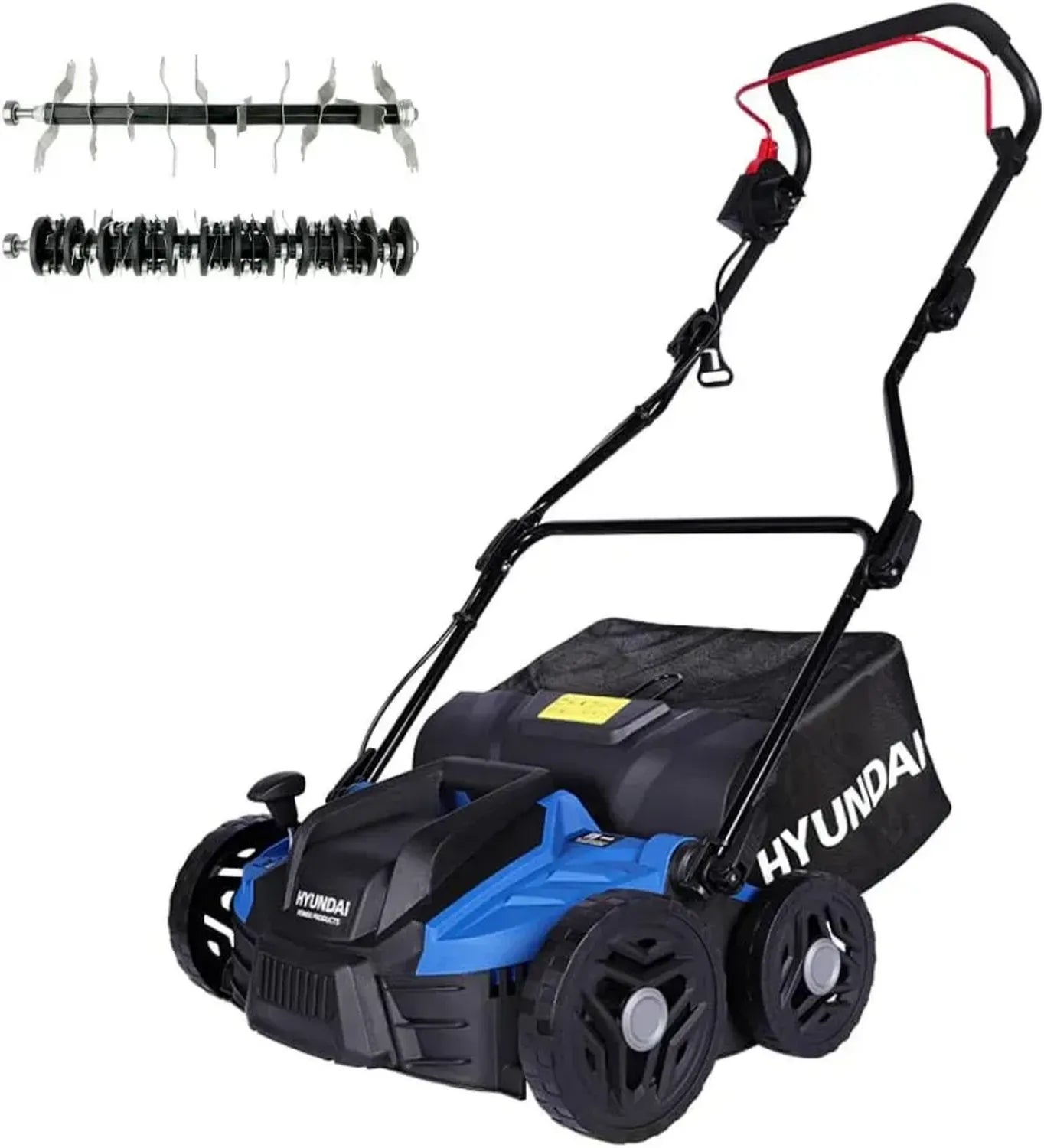 HYUNDAI Elektro-Vertikutierer 1500W, 36cm, 45L Fangsack, Höhenverstellbar