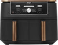 Ninja Foodi MAX Dual Zone Heißluftfritteuse, 2 Fächer, 9,5 l, 6-in-1, ohne Öl, für 8 Portionen, antihaftbeschichtet