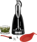 ESGE Zauberstab M 200 Chrom Stabmixer mit Zubehör, leistungsstark und ergonomisch, 2 Geschwindigkeiten bis 17.000 U/Min, langlebiger Motor, 200W, Hergestellt in der Schweiz