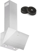 Klarstein 60cm Wand-Dunstabzugshaube, leise Abluft mit LED-Beleuchtung und Touch-Bedienung, spülmaschinenfester Aluminiumfilter, 305m³/h Luftdurchsatz
