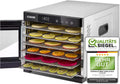 COSORI Edelstahl Dörrautomat, 6 Tabletts und 3 Gitter, 50 Rezepte, LED-Display, 48-Stunden-Timer, 650W, Temperaturbereich 35-75°C