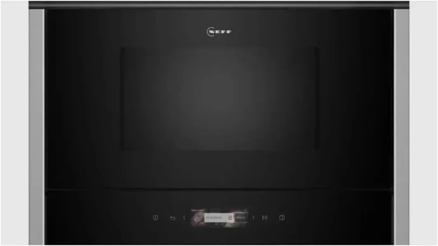 NEFF N70 Einbau-Mikrowelle ohne Grill, 40x60 cm, TFT-Touch-Display, Automatikprogramme, EasyClean, LED-Beleuchtung, Edelstahl