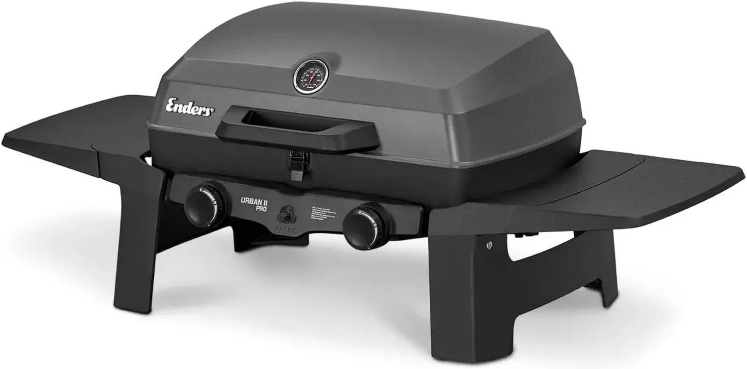 Enders Gasgrill Urban II Pro - Kompakter Tischgrill mit 2 Edelstahlbrennern und vielseitigem Einsatz