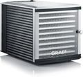 GRAEF DA510EU Lebensmitteltrockner Silber mit Timer, Temperaturregelung 30–70°C, kompaktes Schubladendesign