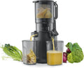 CASO Juice Fit Pro - Leistungsstarker Slow Juicer, Testsieger, große 130 mm Einfüllöffnung, ideal für ganze Früchte, Schwarz
