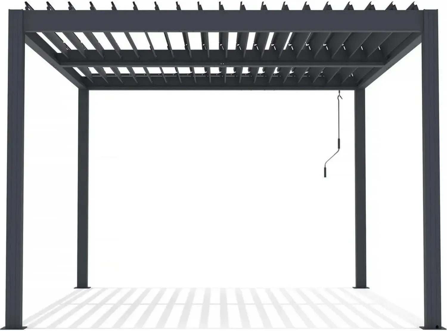 Aluminium Pergola Bioklimatisch Windsor 3x4m, Anthrazitgrau