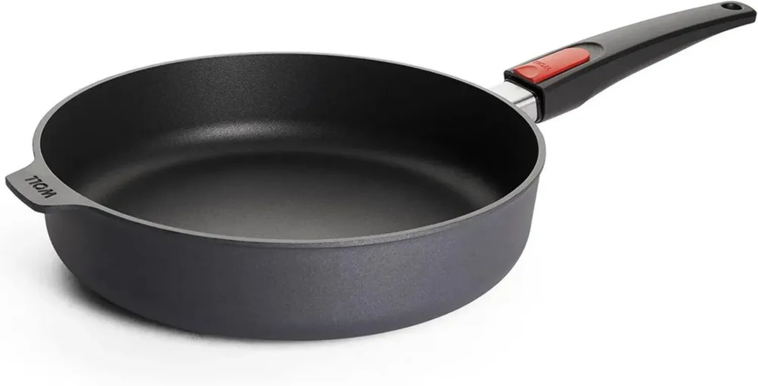 Woll Diamant Lite Hochrandpfanne 28 cm mit abnehmbarem Griff – Antihaft Aluminiumguss – Für alle Herdarten geeignet