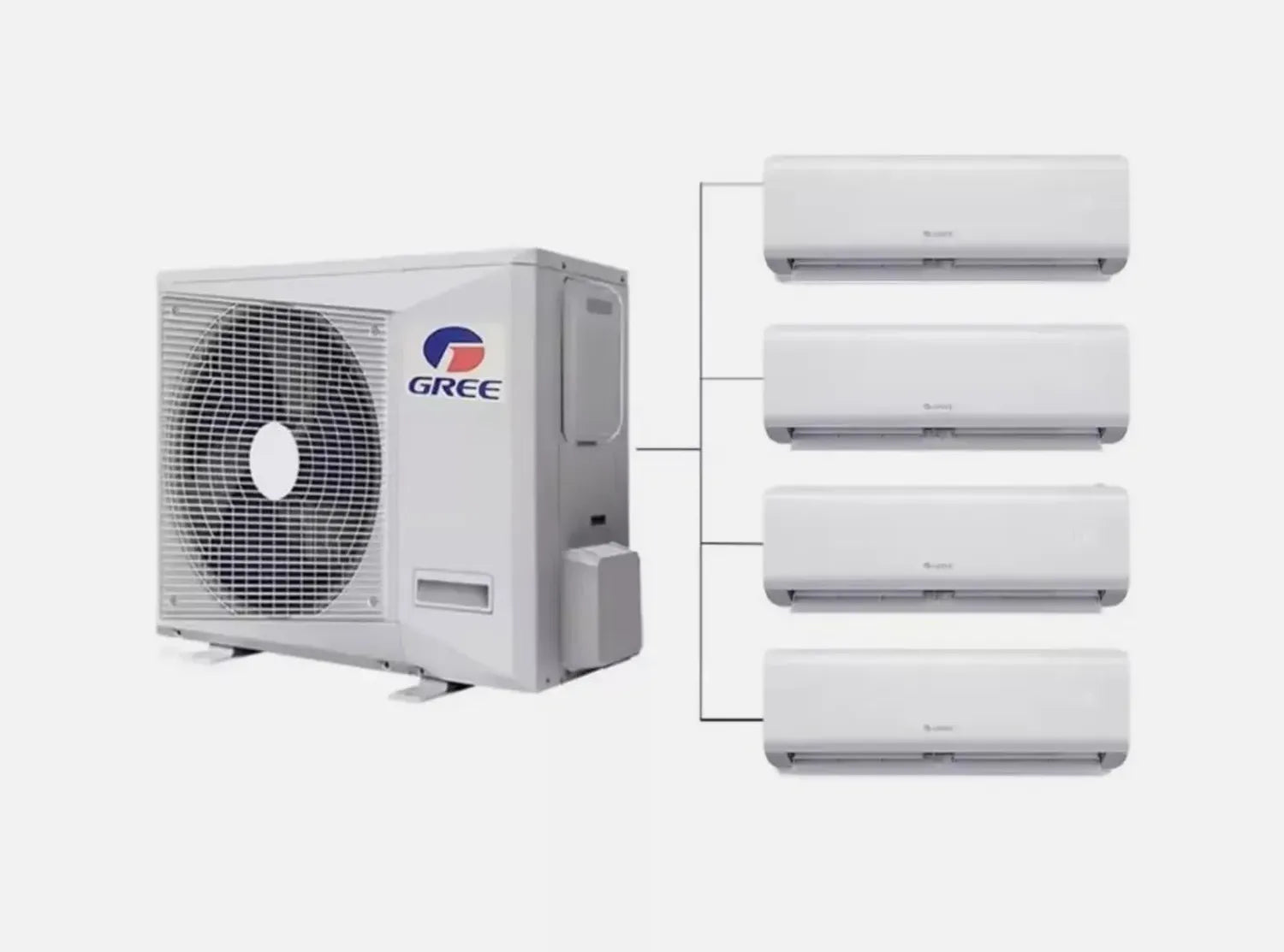 36000 BTU Dual-Zonen-Mini-Split-Klimaanlage und Heizung - Energieeffizient