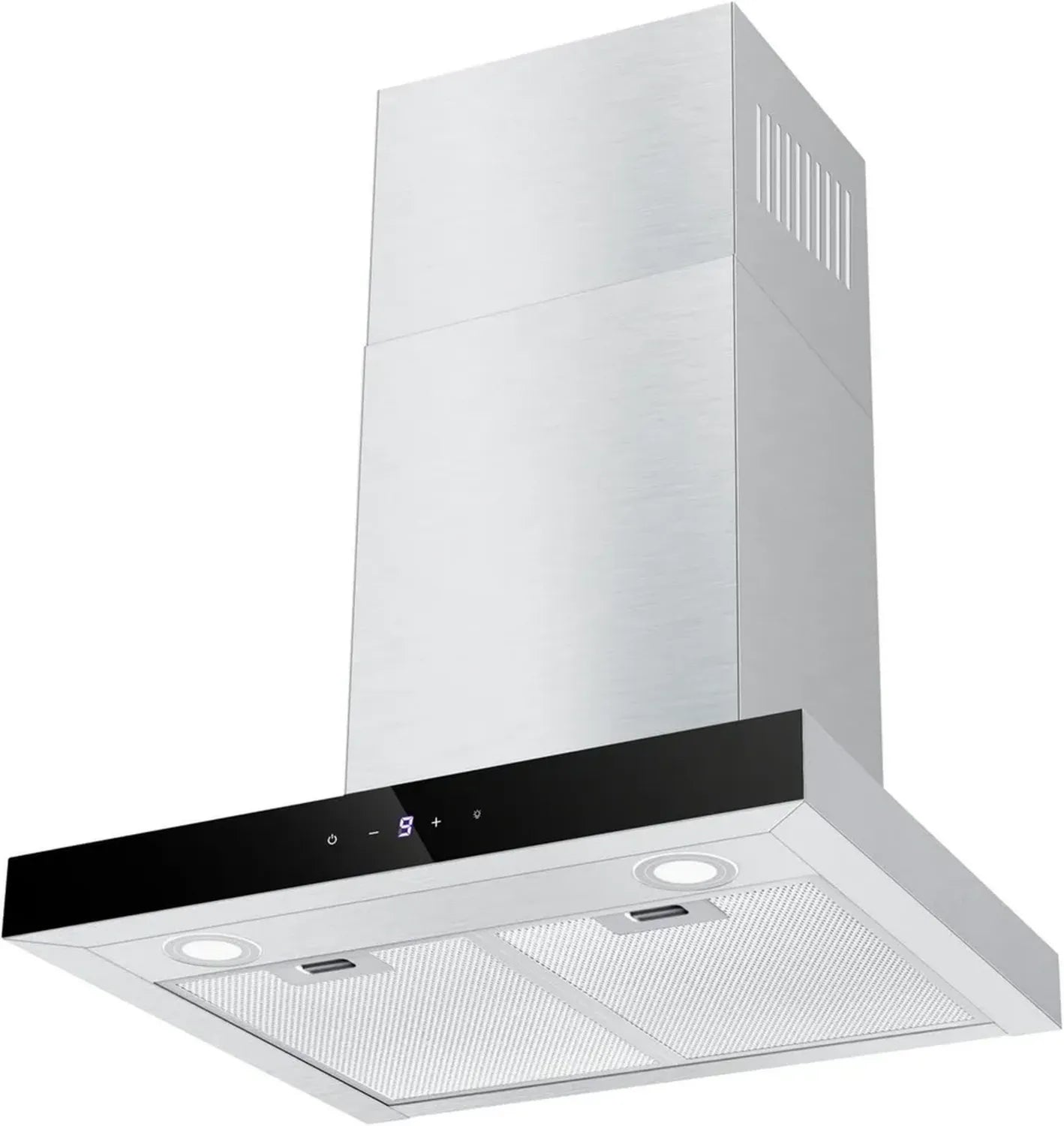Leise Dunstabzugshaube 60cm mit 700 m³/h Luftstrom und LED-Beleuchtung