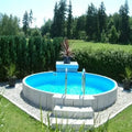Runder Stahlwand-Swimmingpool 500x120 cm mit Folienauskleidung