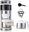 Digitale Barista Kaffeemaschine 800W Weiß mit Mahlwerk und Thermoskanne
